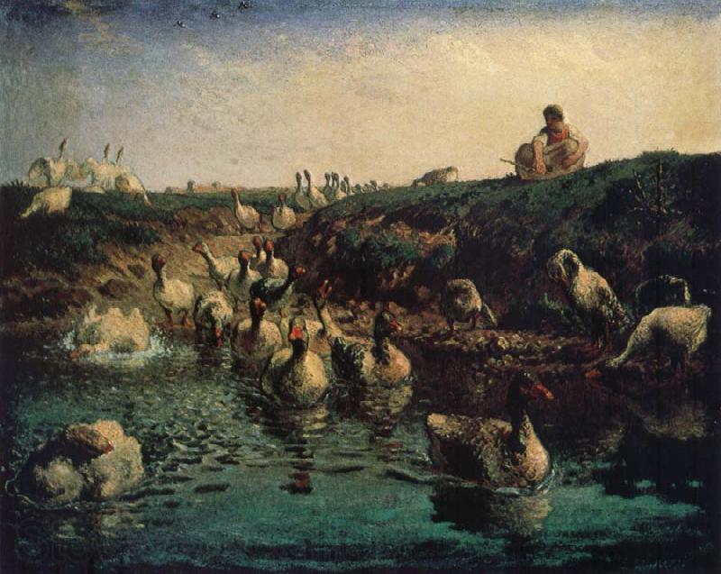 Jean Francois Millet Geese France oil painting art